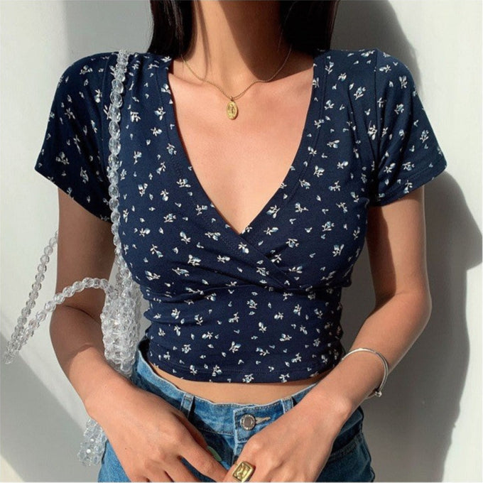 Mila Floral Wrap Top