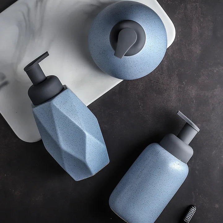 Sculptura Modern Soap Dispenser Set