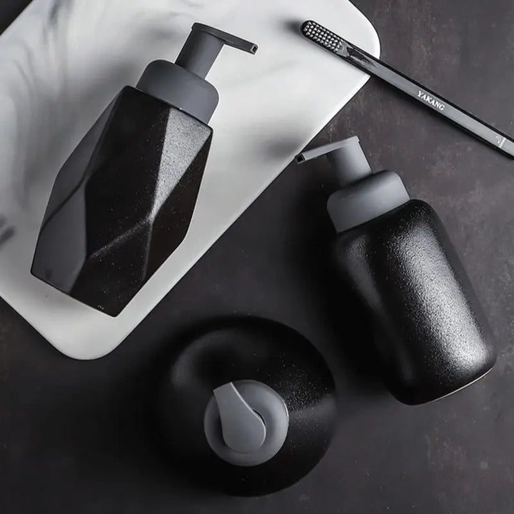 Sculptura Modern Soap Dispenser Set