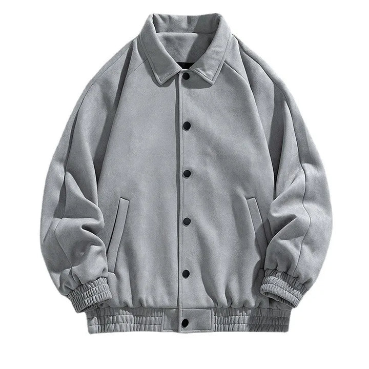 Vintage Suede Bomber Jacket