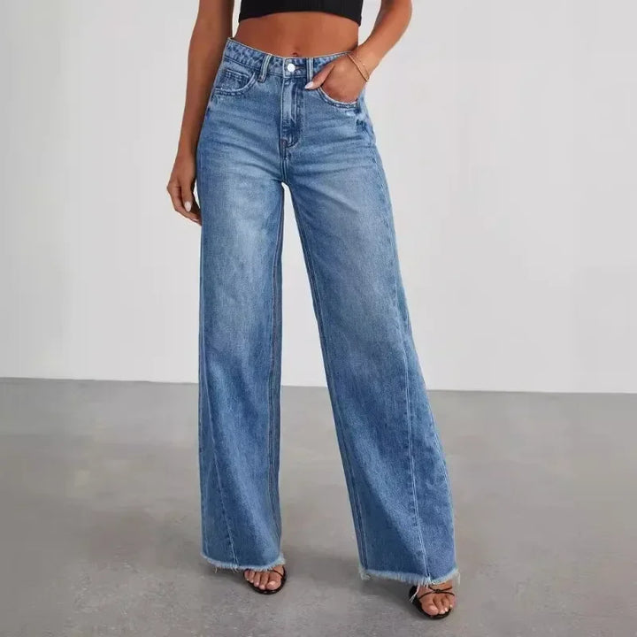 Isla Frayed Hem Jeans