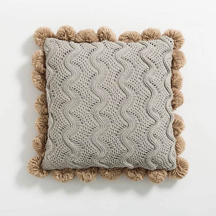 Sable Fringe Accent Pillow Cover