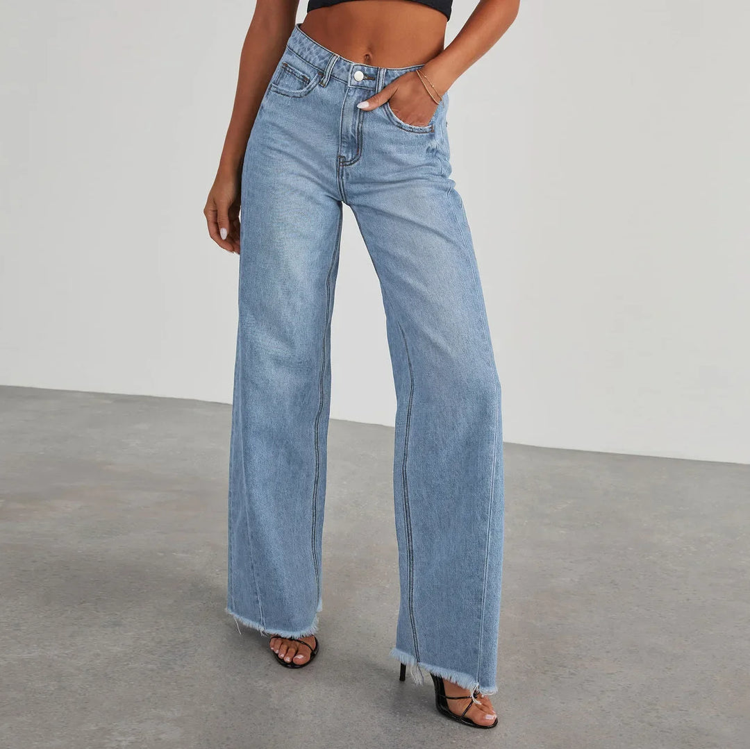 Isla Frayed Hem Jeans