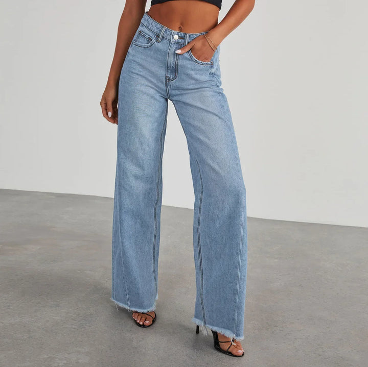 Isla Frayed Hem Jeans