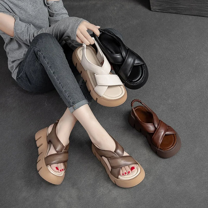Arlo Cross-Strap Platforms