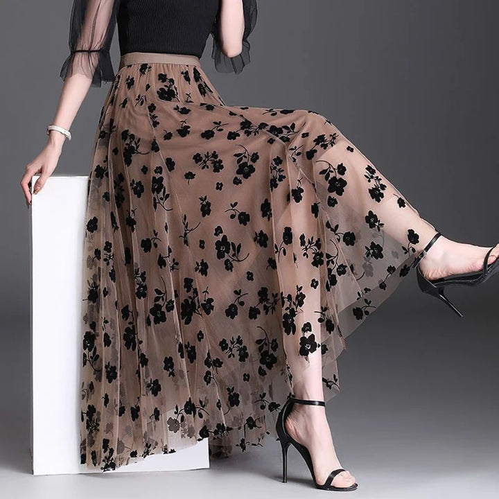 Eliza Petal Mesh Skirt