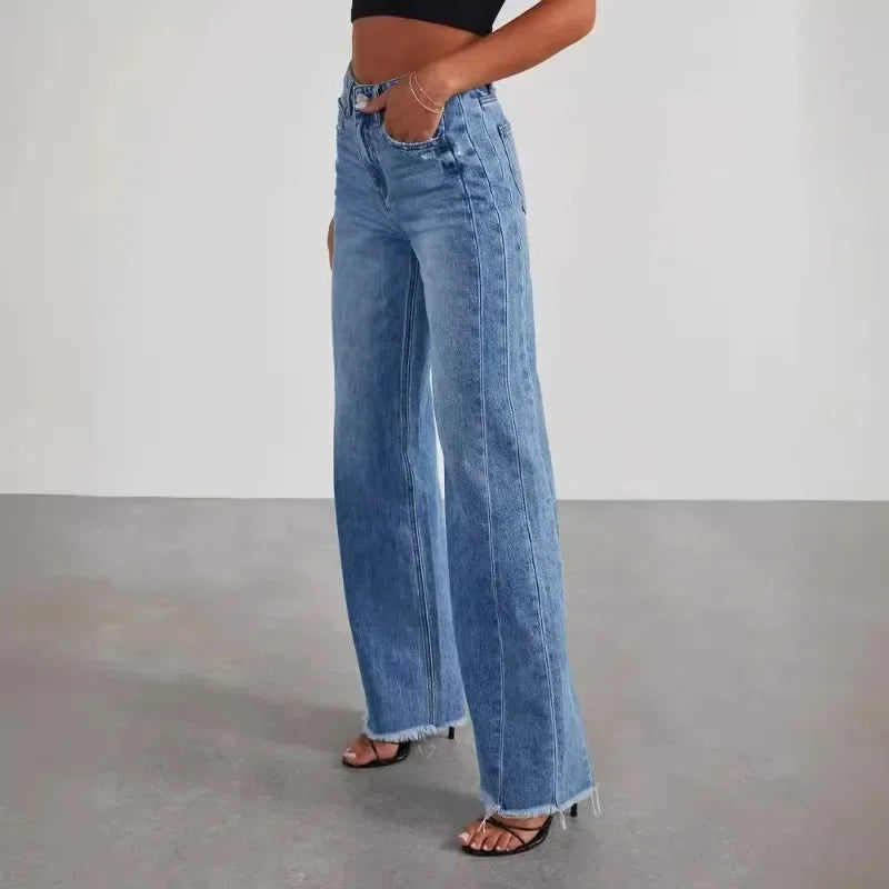 Isla Frayed Hem Jeans