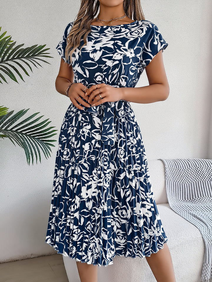 Amelia Garden Pleated Dress