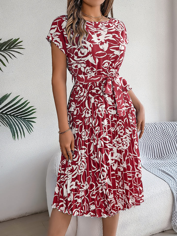 Amelia Garden Pleated Dress