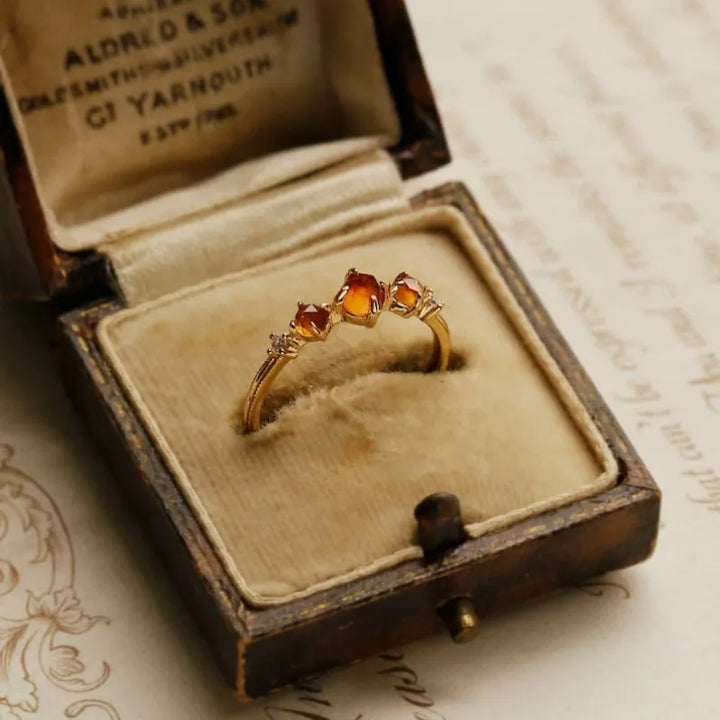 Amber Twilight Heirloom Ring