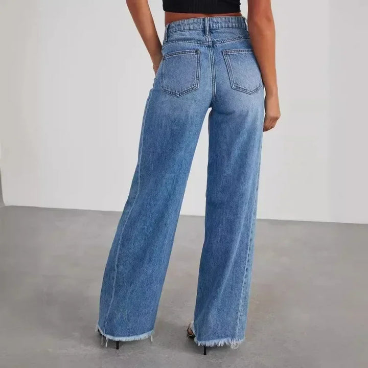 Isla Frayed Hem Jeans