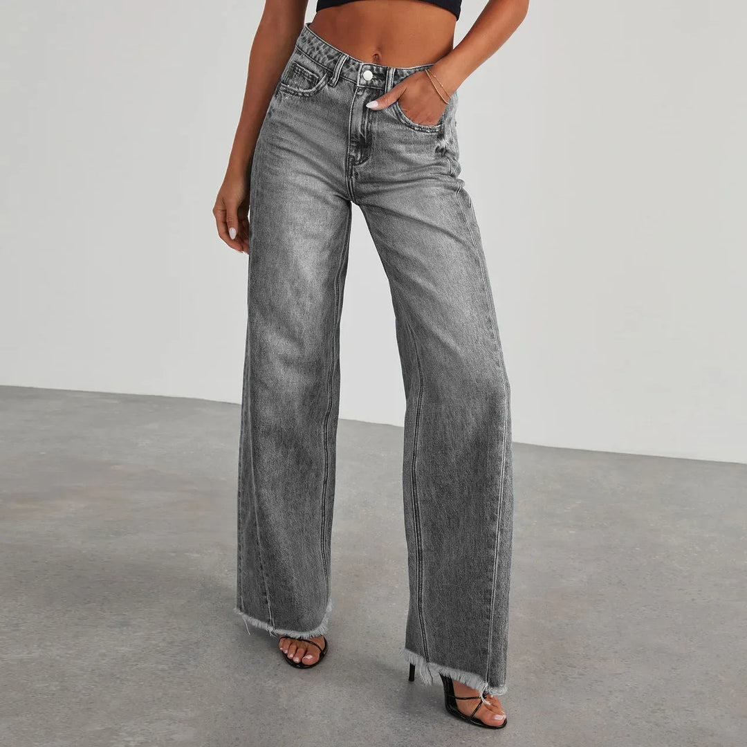 Isla Frayed Hem Jeans