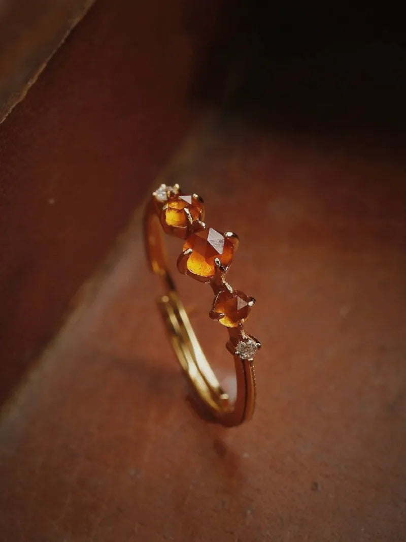 Amber Twilight Heirloom Ring