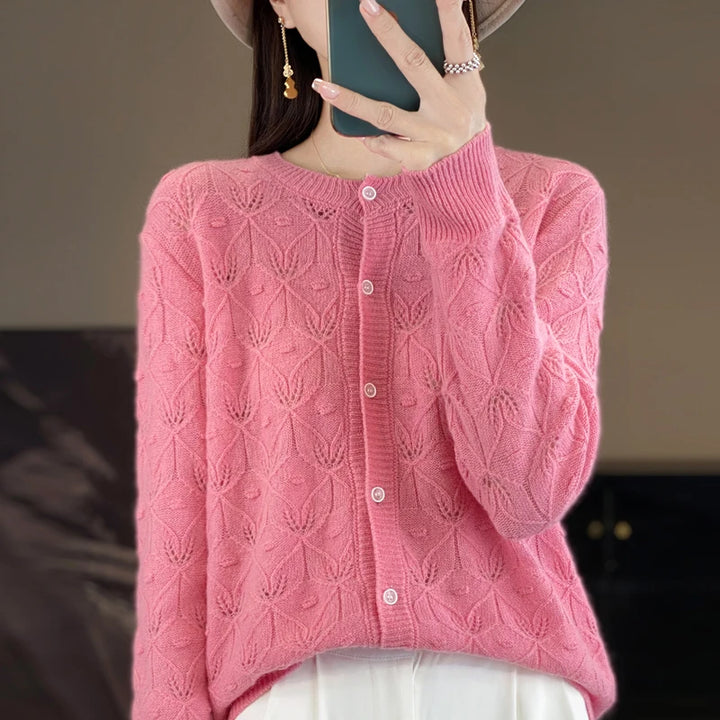 Sienna Buttoned Wool Cardigan
