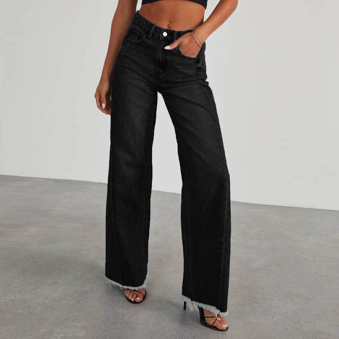 Isla Frayed Hem Jeans