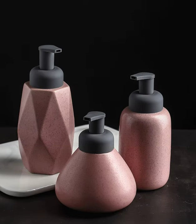 Sculptura Modern Soap Dispenser Set