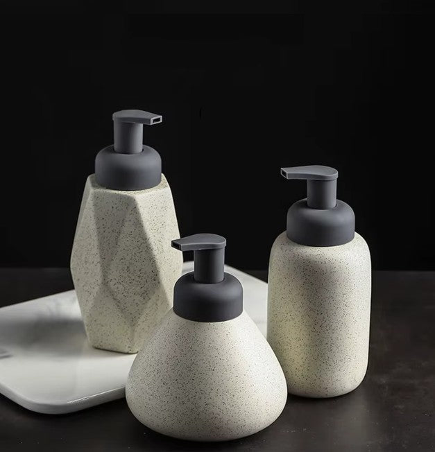 Sculptura Modern Soap Dispenser Set